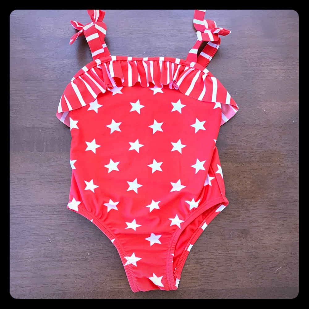 Baby Gap red patriotic swim suit!